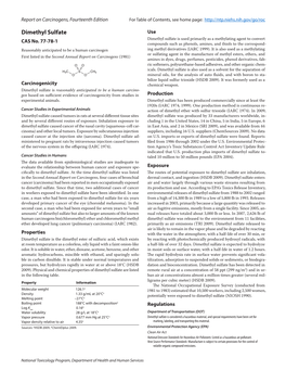 Dimethyl Sulfate Use CAS No