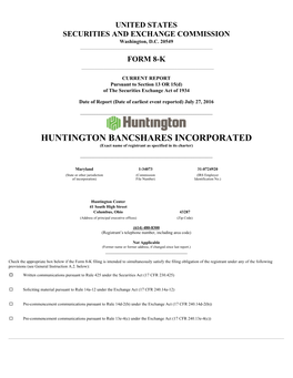 Huntington Bancshares Inc/Md