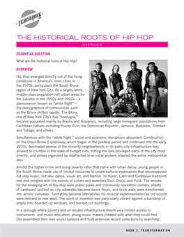 The Historical Roots of Hip Hop Overview