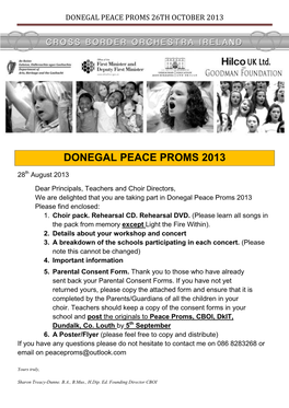 Donegal Peace Proms 26Th October 2013