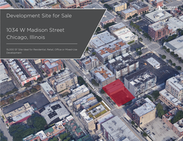 Development Site for Sale 1034 W Madison Street Chicago, Illinois