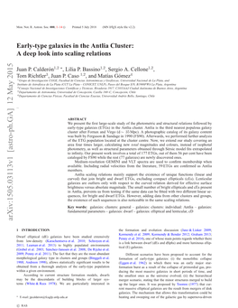 Early-Type Galaxies in the Antlia Cluster: a Deep Look Into Scaling