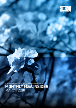 Monthly M&A Insider