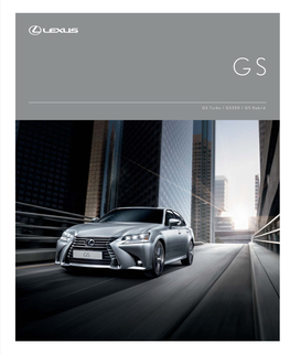 Lexus GS Booklet Contents.Indd