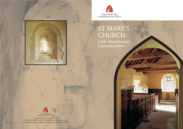 St. Mary's Little Washbourne Guidebook