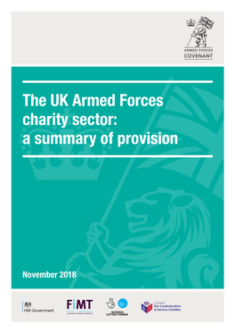 The UK Armed Forces Charity Sector: a Summary of Provision