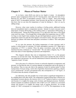 Chapter 9 Phases of Nuclear Matter