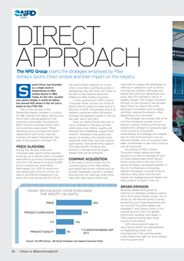 The NPD Group Charts the Strategies Employed by Mike Ashley's Sports