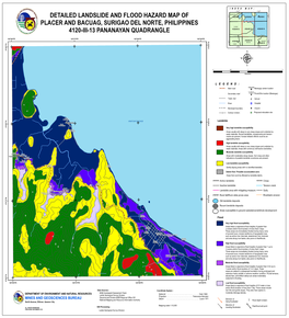 Detailed Landslide and Flood Hazard Map of Placer And