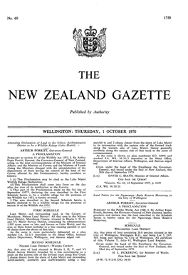 New Zealand Gazette