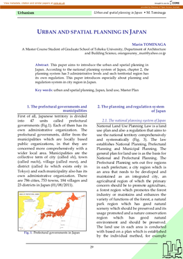 Urban and Spatial Planning in Japan • M