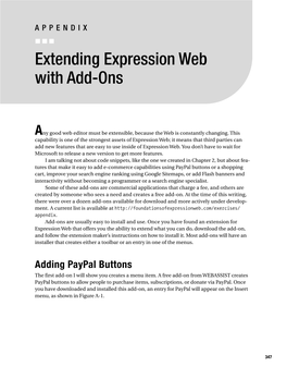 Extending Expression Web with Add-Ons