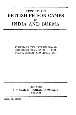 British Prison-Camps India and Burma