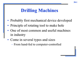 Drilling Machines