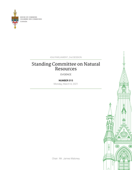 Evidence of the Standing Committee on Natural