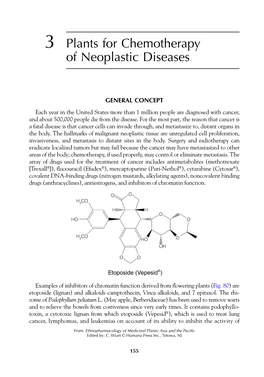 3 Plants for Chemotherapy of Neoplastic Diseases