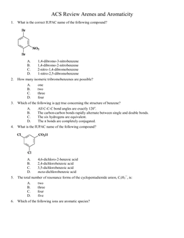 Ochem ACS Review 11 Arenes and Aromaticity