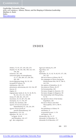 Abdera, 75, 93, 127, 218, 242, 274 Abydos, 91, 94, 102, 106, 108