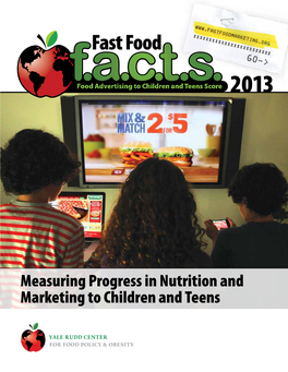 Measuring Progress in Nutrition and Marketing To