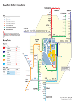 Buses from Stratford International