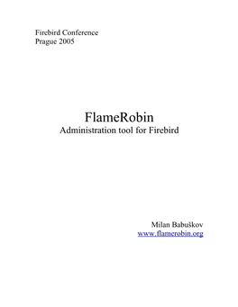 Flamerobin Whitepaper