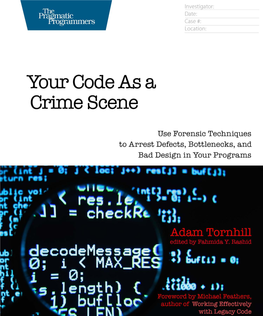 Adam Tornhill — «Your Code As a Crime Scene