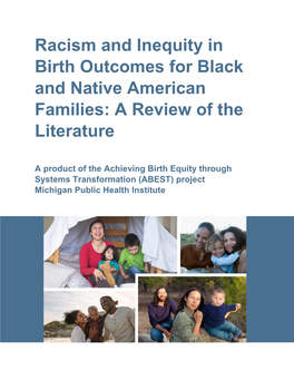 Racism and Inequity in Birth Outcomes for Black and Native American Families: a Review of the Literature