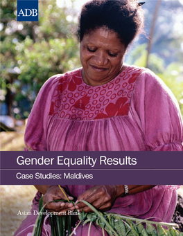 Gender Equality Results: Case Studies: Maldives