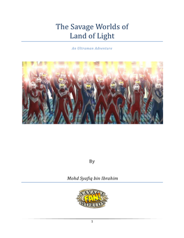 The Savage Worlds of Land of Light