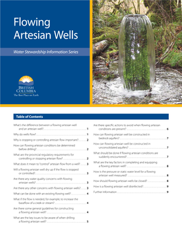 Flowing Artesian Wells