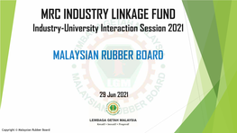 Malaysian Rubber Board