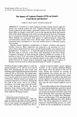 The Impact of Typhoon Pamela (1976) on Guam's Coral Reefs and Beaches!