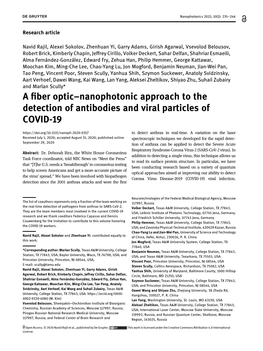 A Fiber Optic Fluorometric Sensor for the Detection of Polymerase Chain Reaction (PCR)–Amplified DNA [26]