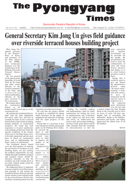 General Secretary Kim Jong Ungives Field Guidance Over Riverside