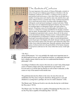 The Analects of Confucius