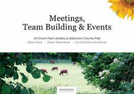 Meetings, Team Building & Events