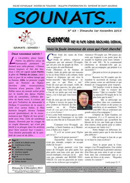 N°63 Novembre 2015