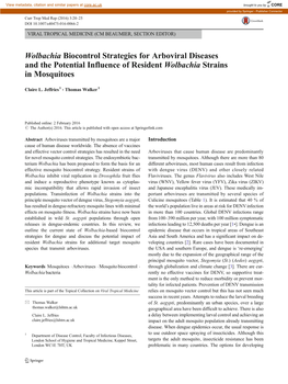 Wolbachia Biocontrol Strategies for Arboviral Diseases and the Potential Influence of Resident Wolbachia Strains in Mosquitoes
