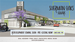 SHERMAN OAKS SQUARE APRIL 3, 2019 Gensler 11 Leasing Package Presented By