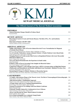 Kuwait Medical Journal