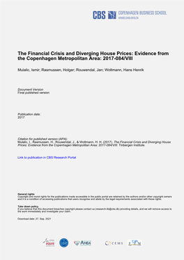 Mulalic 2017 the Financial Crisis and Diverging House Prices