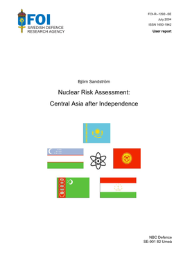Nuclear Risk Assessment : Central Asia After Independence