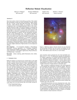 Reflection Nebula Visualization