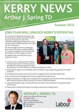 Arthur J. Spring TD Summer 2015