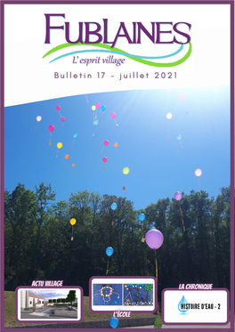 Bulletin 17 Juillet 2021