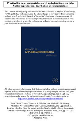 Microbial Processes in Oil Fields: Culprits, Problems, and Opportunities