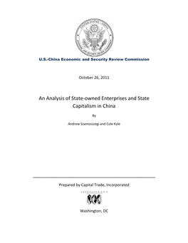 State Owned Enterprises and State Capitalism