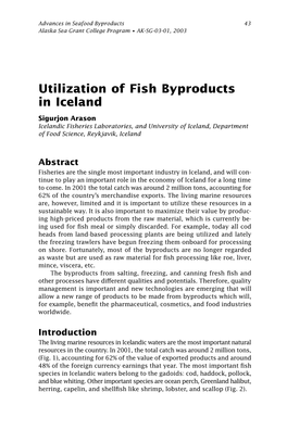 Advances in Seafood Byproducts 43 Alaska Sea Grant College Program • AK-SG-03-01, 2003