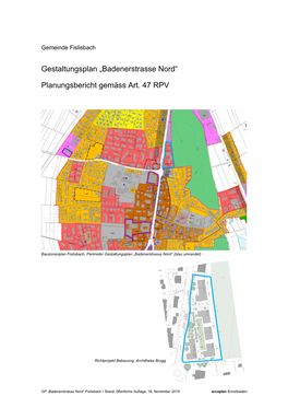 Gestaltungsplan „Badenerstrasse Nord“ Planungsbericht Gemäss Art