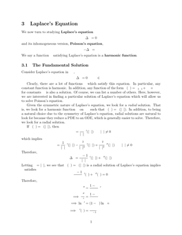 3 Laplace's Equation